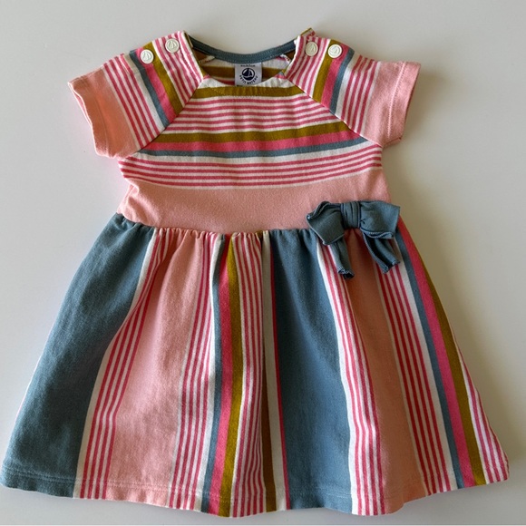 Petit Bateau Bow Dress - Picture 1 of 6